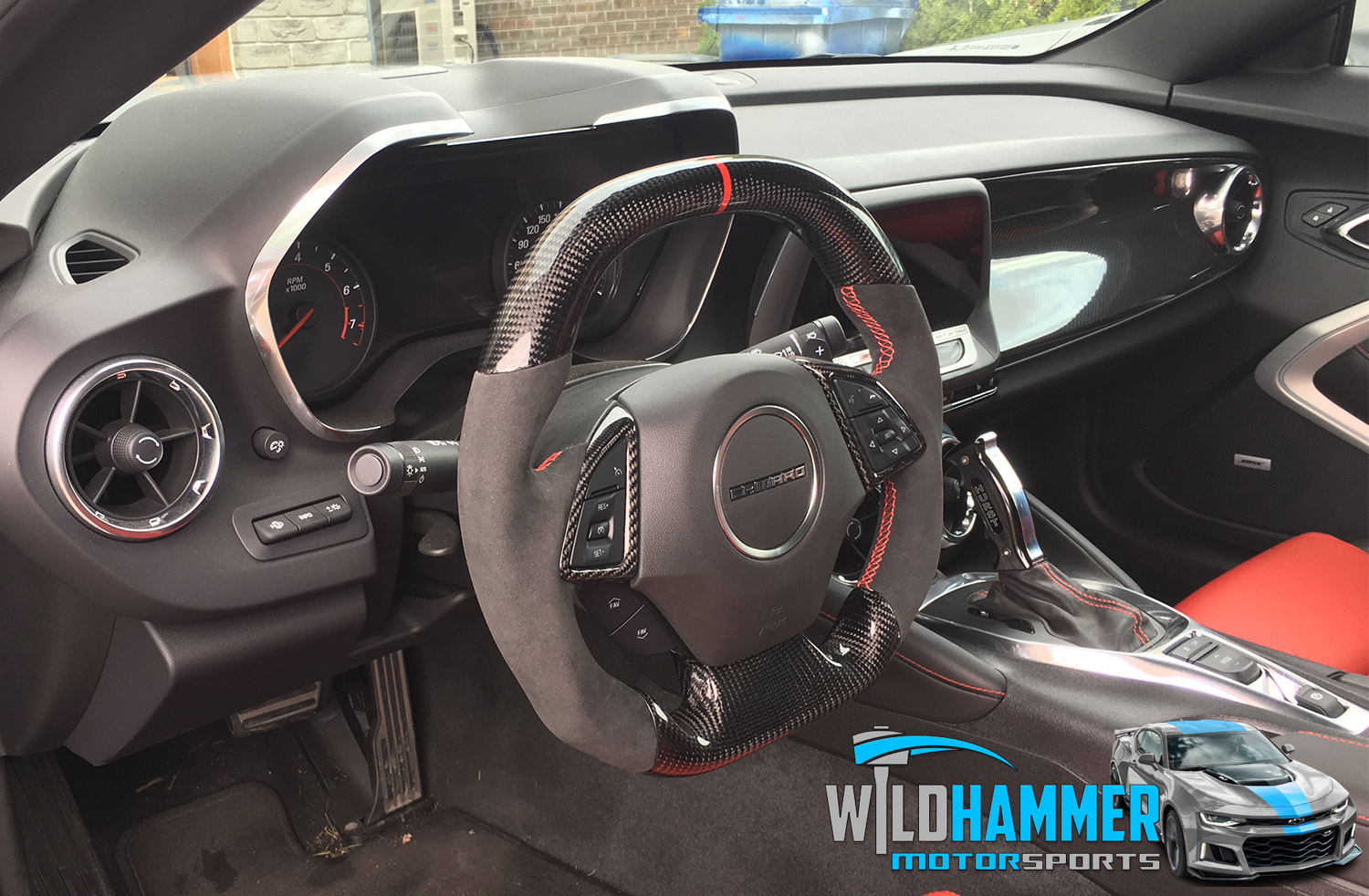 2016 2018 Camaro Carbon Fiber Steering Wheel Magg Performance