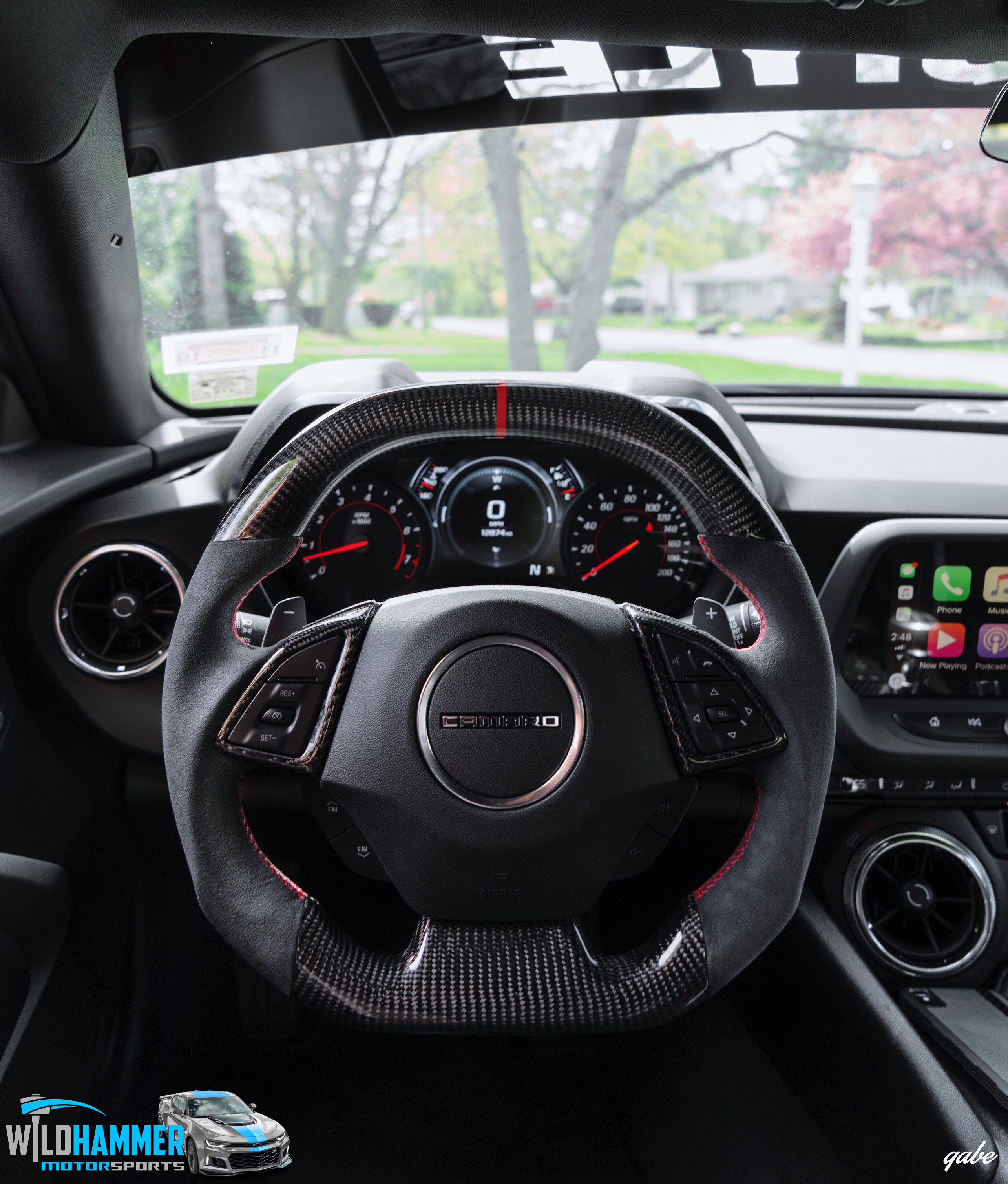 2016 2018 Camaro Carbon Fiber Steering Wheel Magg Performance